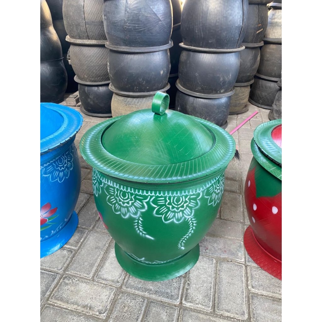 (COD AKTIF) Tempat Sampah Karet Bak Sampah Karet Tempat Sampah Karet Ban Tong Sampah Karet Ban