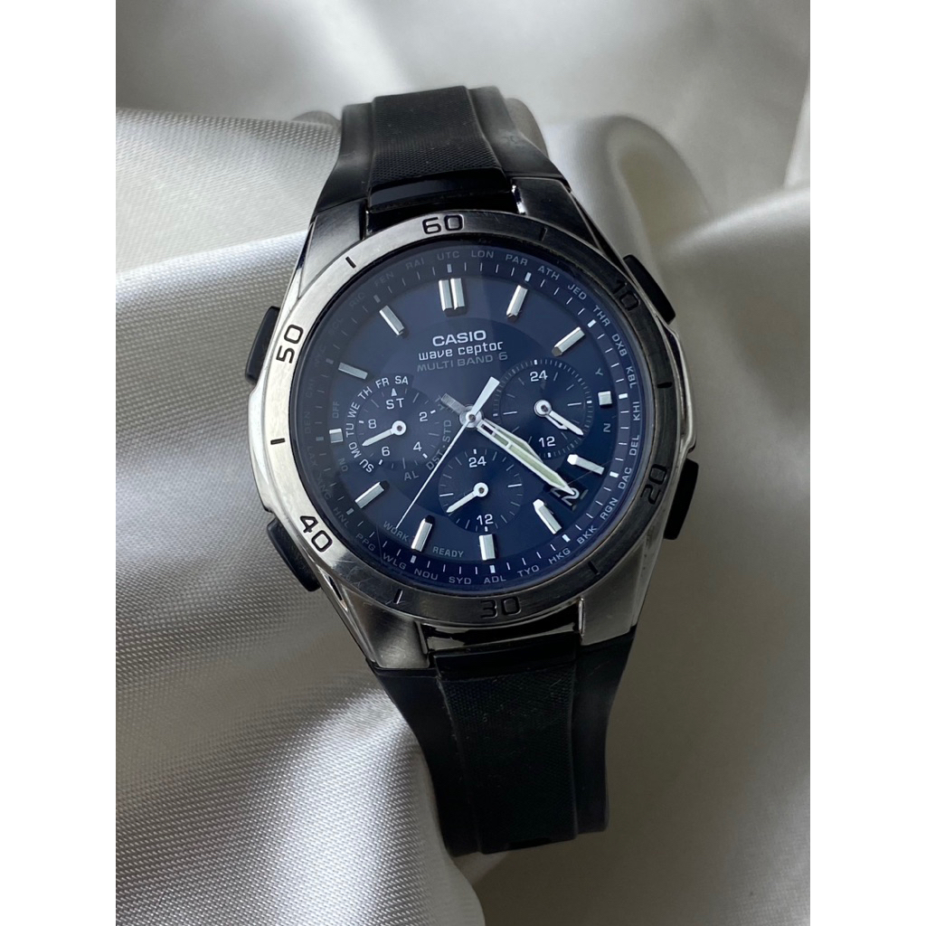 Casio Wave Ceptor WVQ-M410 Blue Dial Tough Solar