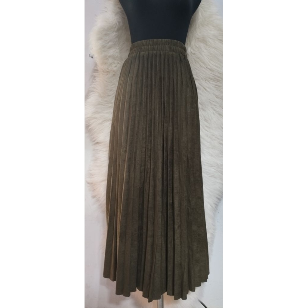 Rok maxi suede