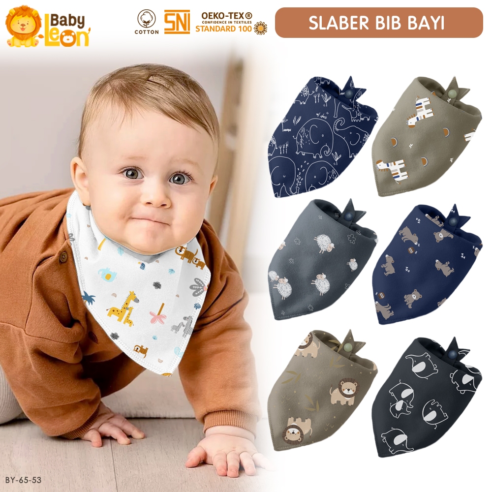 BABY LEON Slaber Makan Bayi Celemek Anak Bayi Slabber Makan Celemek Bayi BY-65-53
