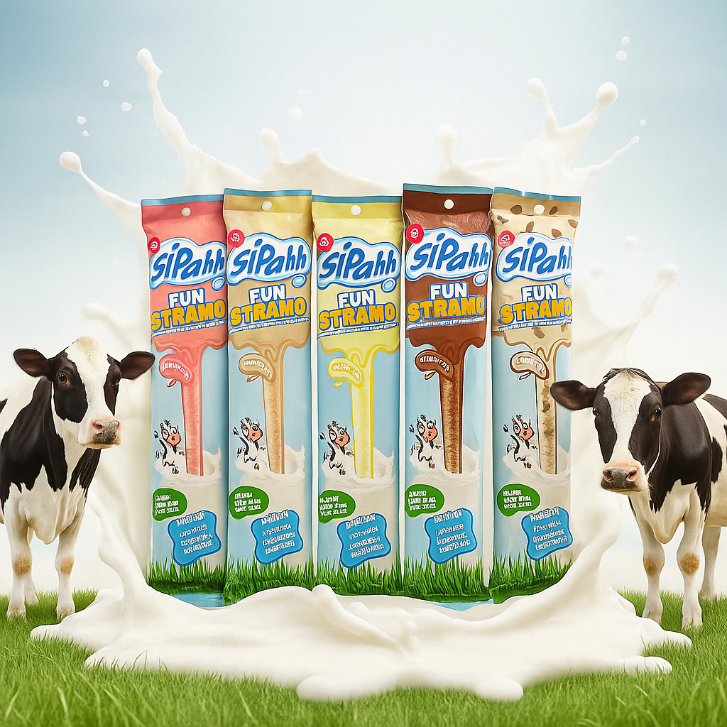 Sipahh Fun Straw 5's Sedotan Susu Viral Anak, Sedotan Praktis, Minum Susu Makin Enak & Seru - Rasa C