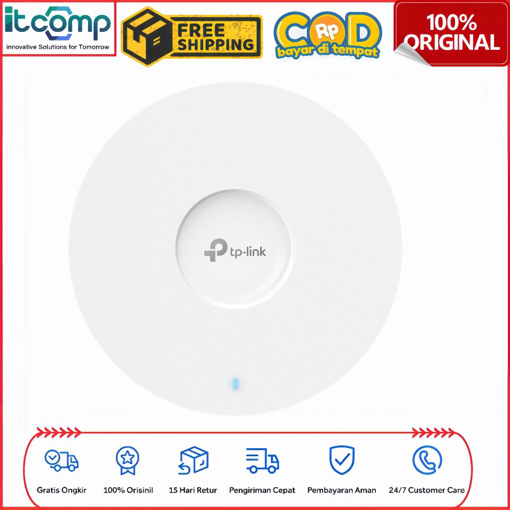 TP-Link EAP610 PoE Omada AX1800 Wi-Fi 6 Ceiling Mount Dual Band High Gigabit Indoor Access Point