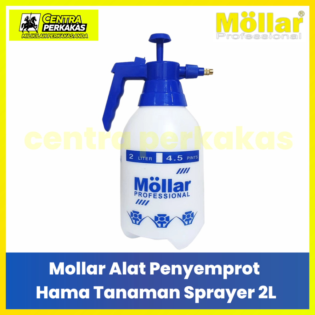 MOLLAR Semprotan Tanaman 2 Liter Manual - Botol Sprayer Hama Burung Desinfektan Pompa Tekanan Tinggi