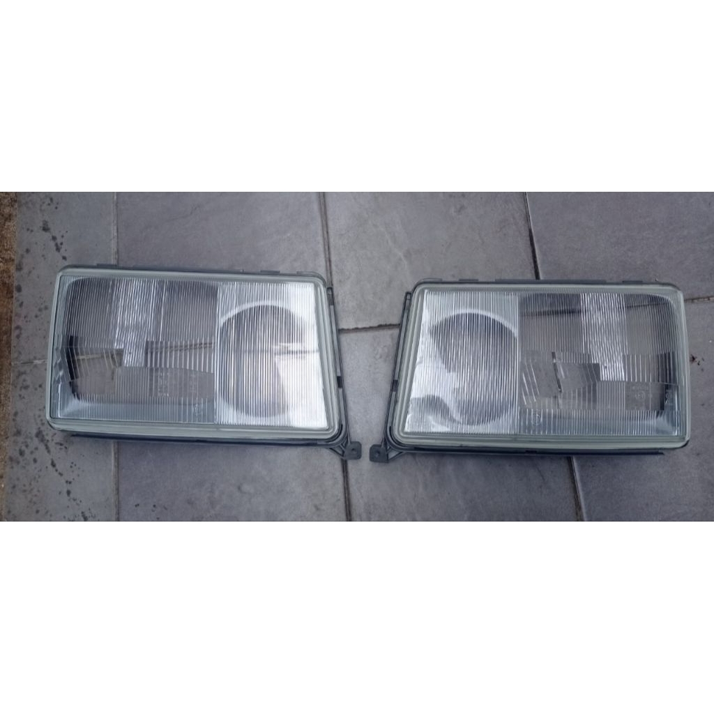 kaca lampu depan headlamp Mercedes Benz W124 asli Bosch Made in Germany kanan kiri