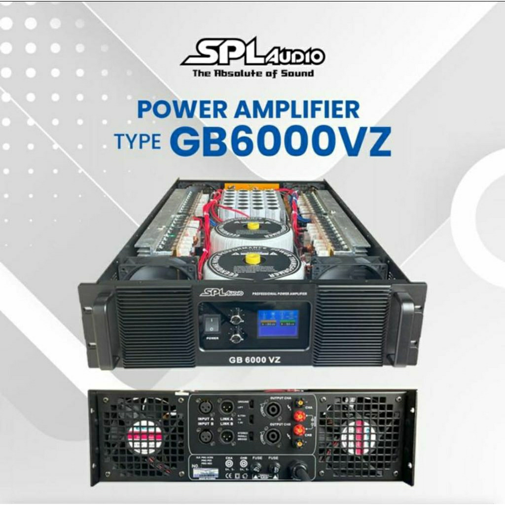 SPL Audio Power Amplifier GB 6000 VZ 2x40000watt Doble Trafo Original