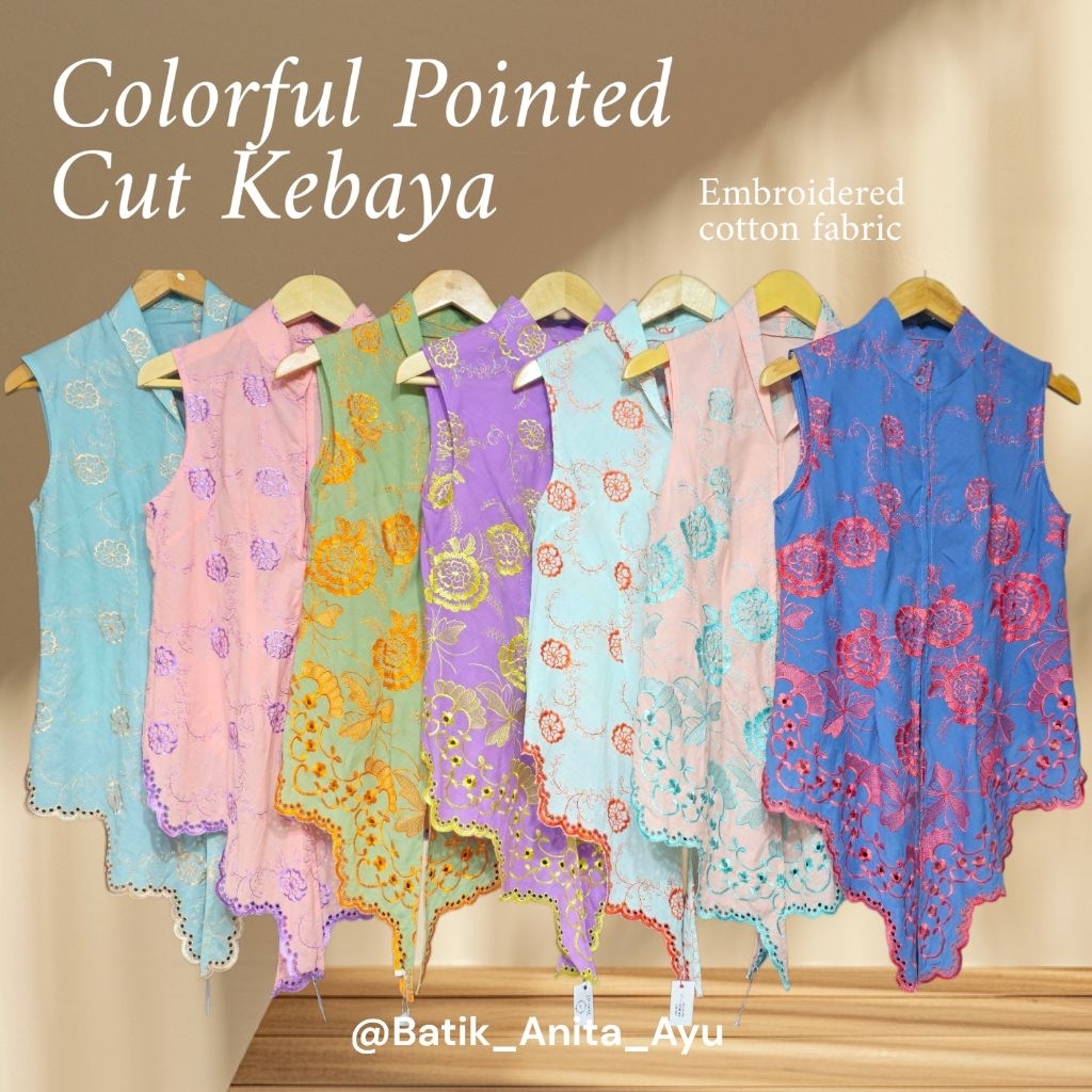 Kebaya Lancip Kain Katun Bordir-003