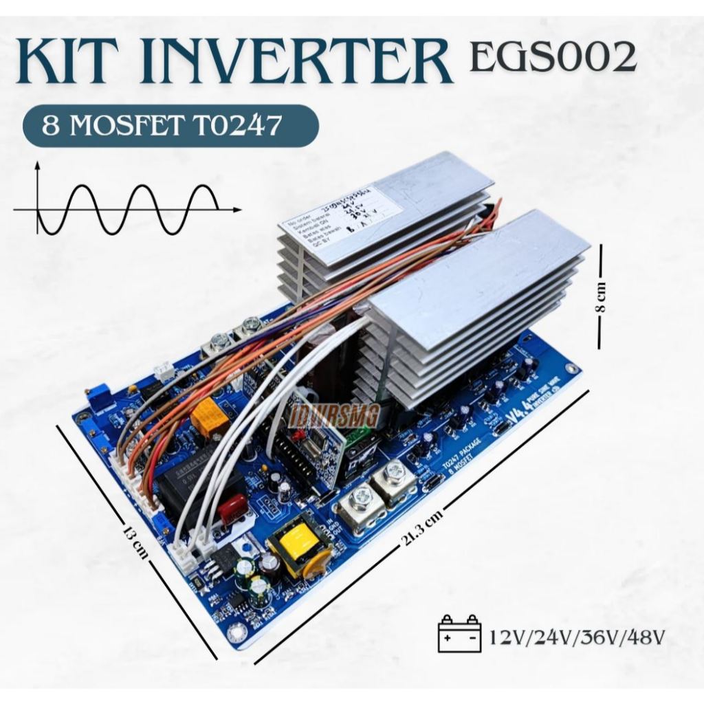 original asli Board KIT Inverter 8 Mosfet 8fet 8mosfet TO247 LF PSW DC to AC power Inverter 12V/24V/
