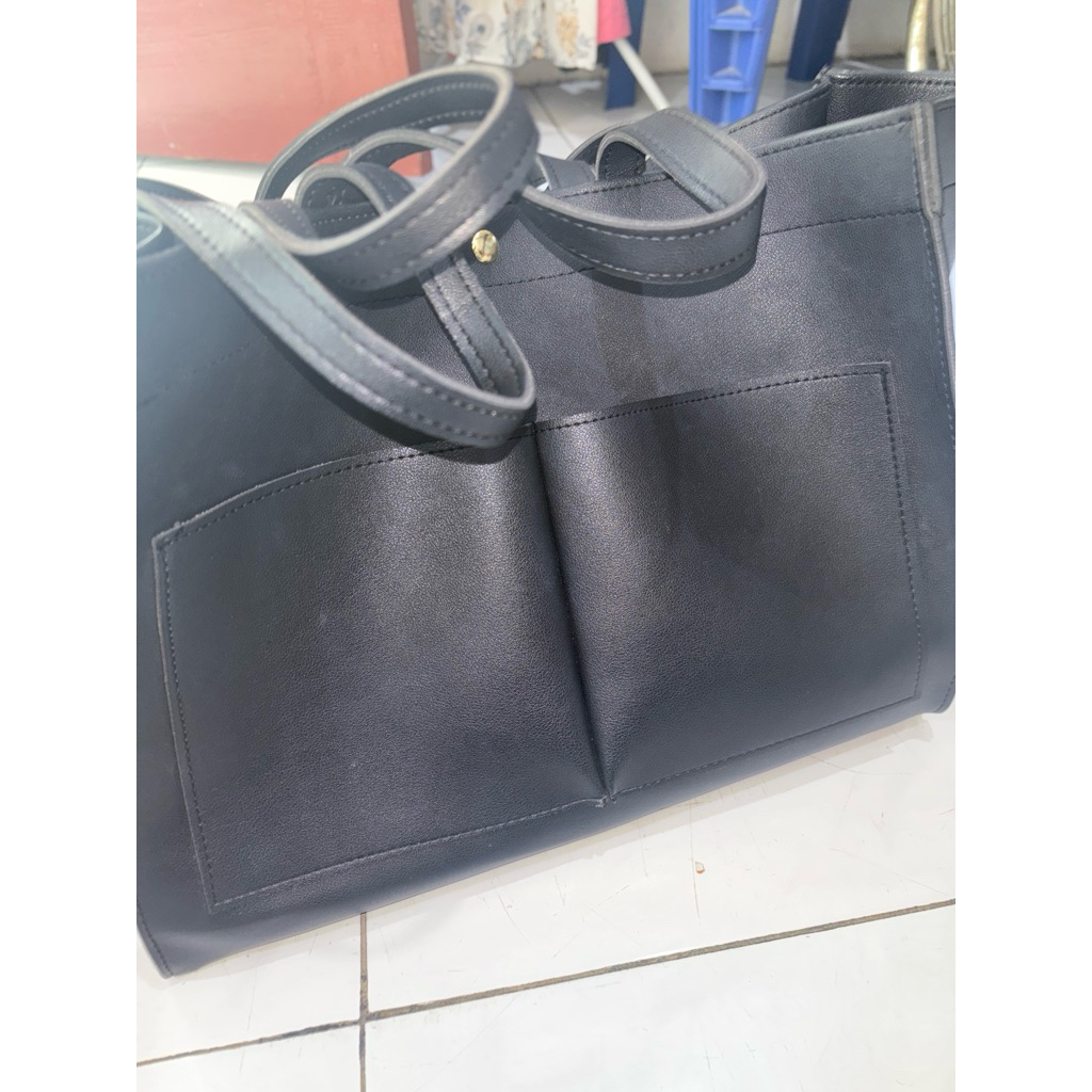 tote bag hitam polos