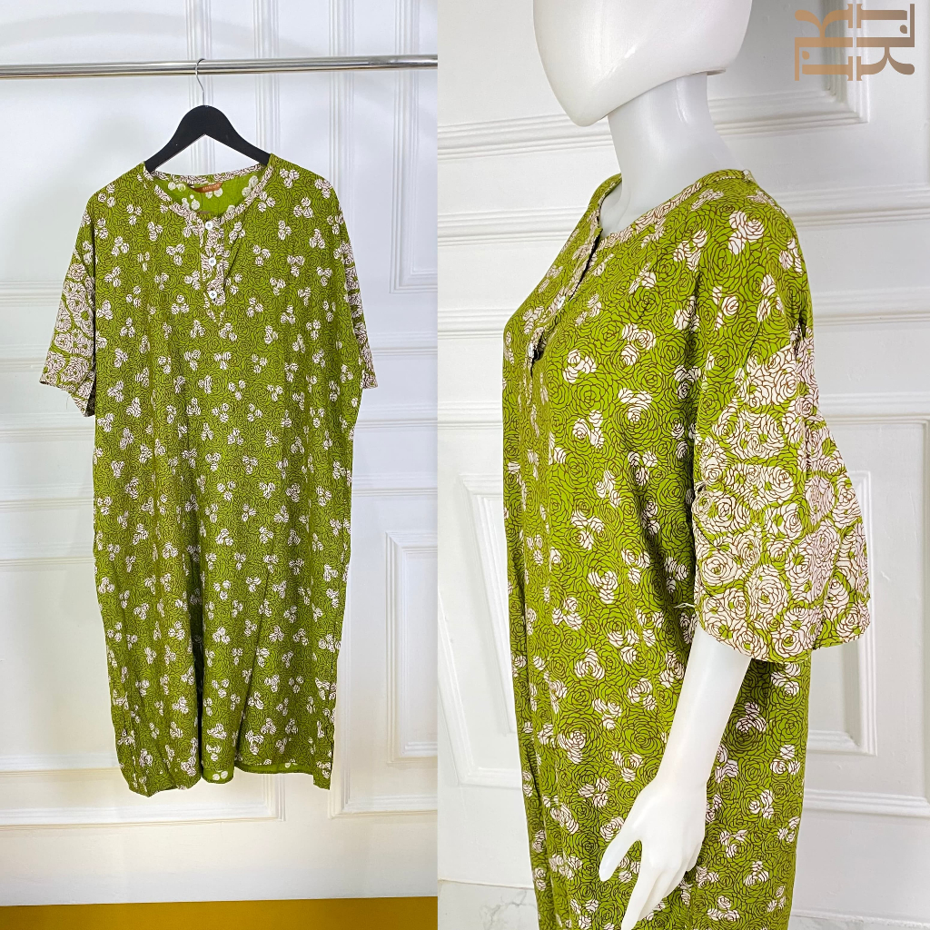 Kanajanti Daster batik cap vetia Jmb kancing LD 130 PB 132