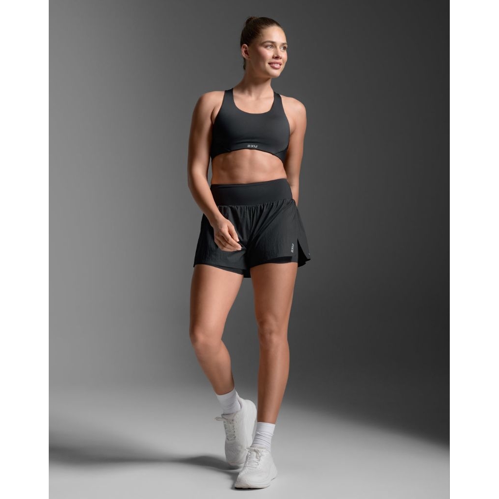 2XU Aero Hi Rise 2 in 1 3 Inch Shorts