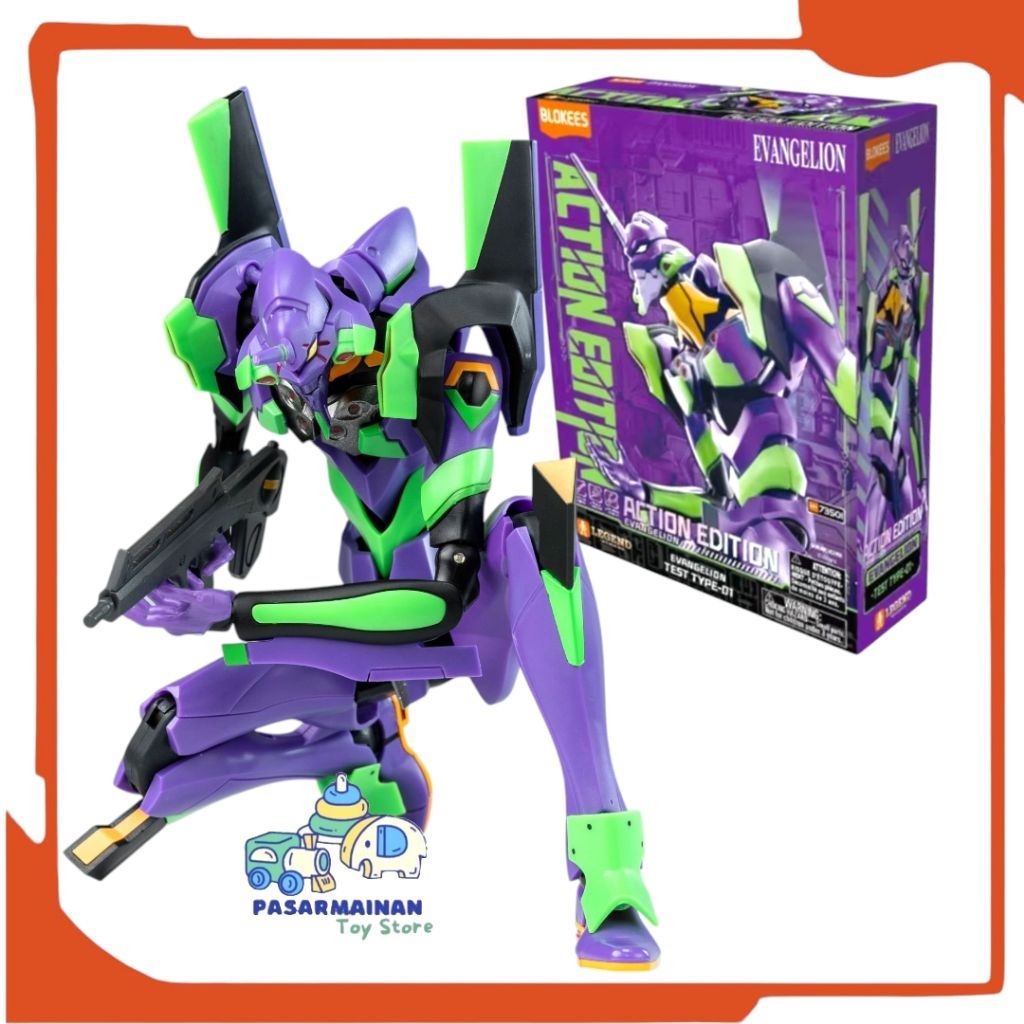 Blokees Figure Evangelion Test Type-01 Model Kit Eva-01 Evangelion Neon Genesis