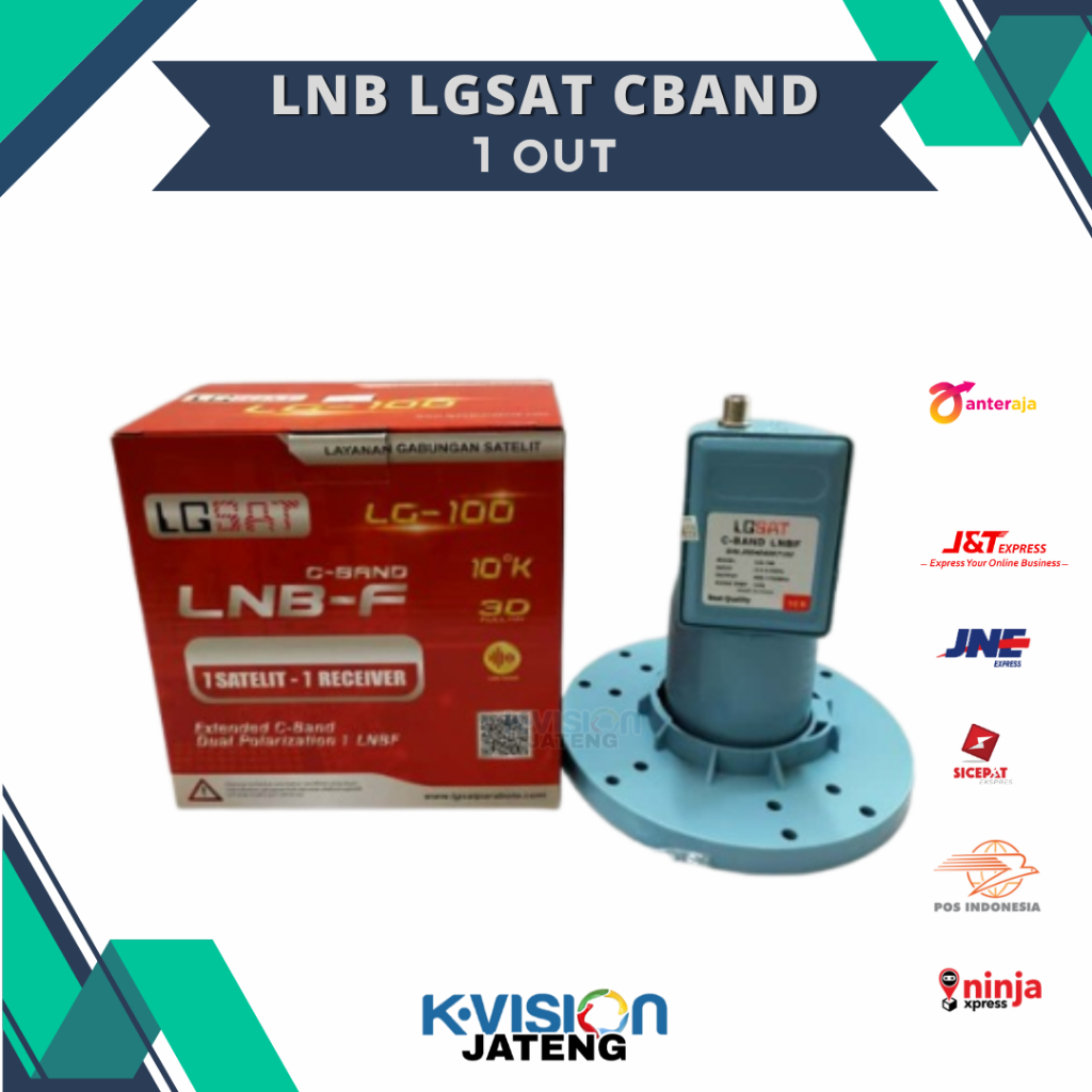 LNB PARABOLA CBAND 1 TV PLUS BRACKET TERBARU MURAH
