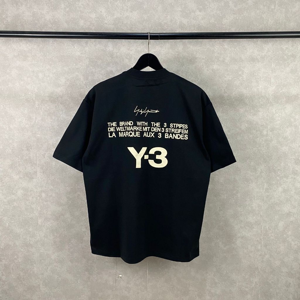 Baju Kaos Classic Yohji Yamamoto White Tee Cotton T-Shirt Baju Kaos Atasan Pria & Wanita Unisex Yohj