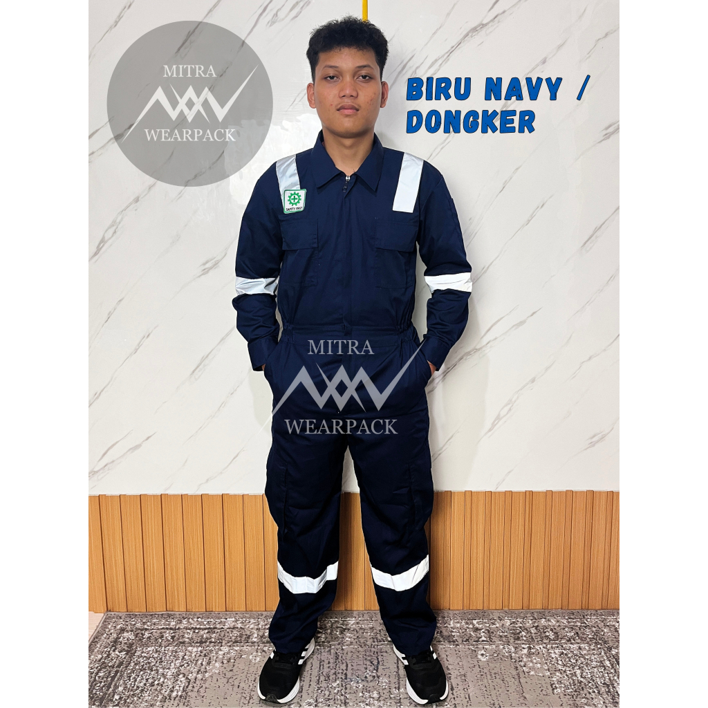 Wearpack Safety Coverall || Biru Navy / Dongker