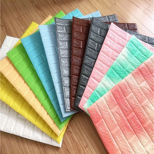 Stiker Wallpeper Dinding Tembok Ruangan Rumah Motif Batu Bata 3D Aesthetic Waterproof