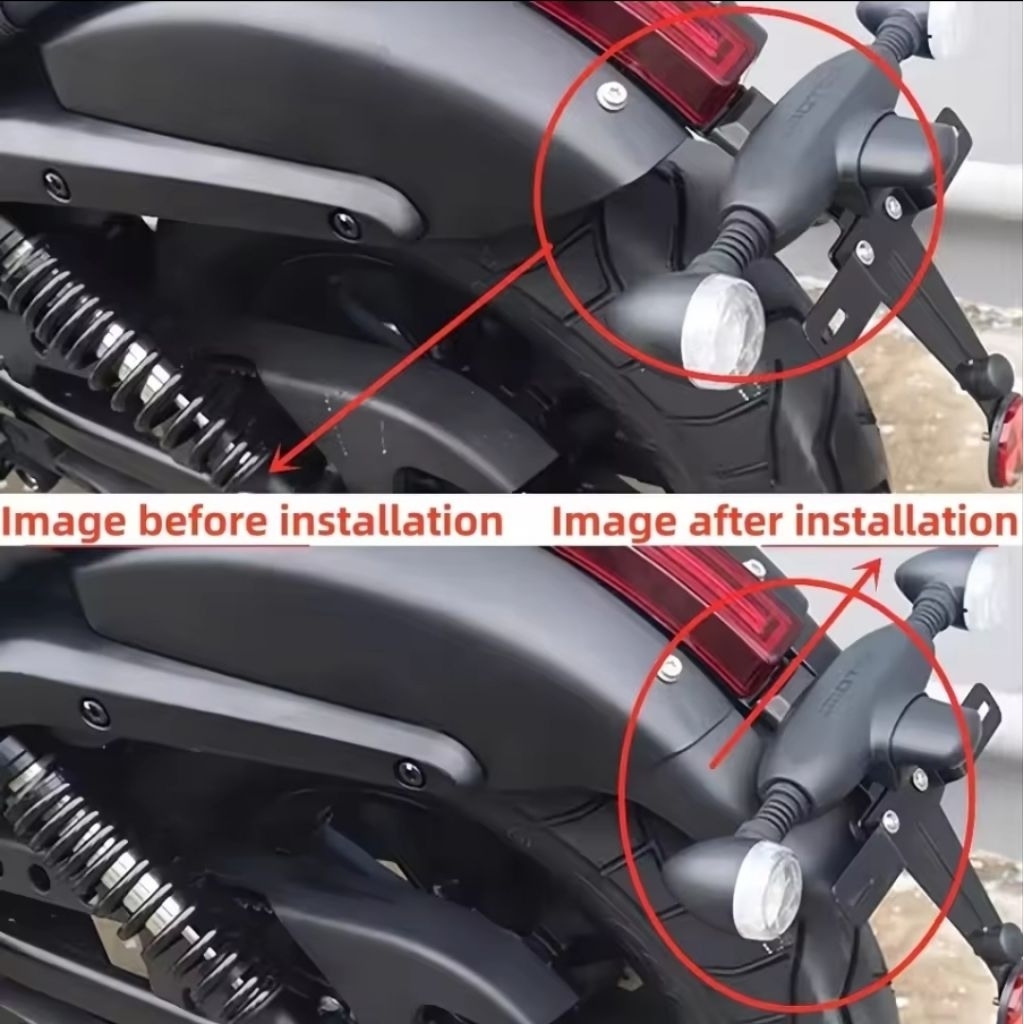 Rear Mudguard Fender QJMOTOR SRV 250 AMT | Pelindung Cipratan Roda Belakang QJMOTOR SRV 250 AMT (REA