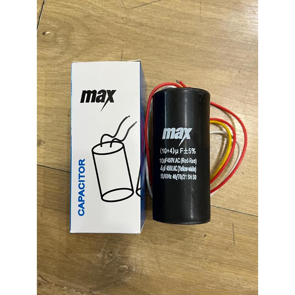 Elco Kapasitor 10+4 uF Kapasitor 10uf+4uf/400vac MAX Kapasitor Double 4+10uf 400V MAX