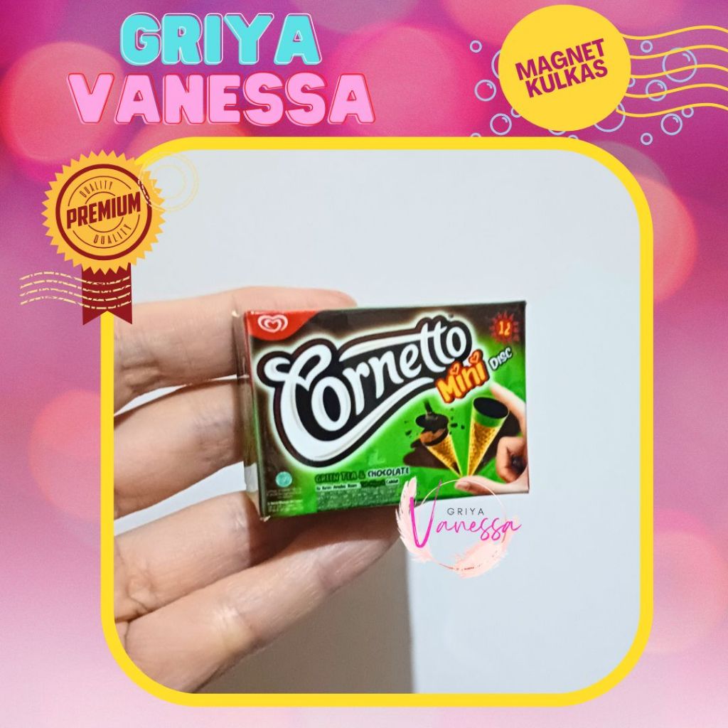 Magnet Kulkas Ice Cream Cornetto Mini Unicorn Walls Es Krim Gantungan Kunci