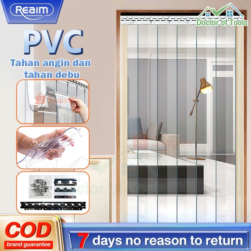 tirai pvc plastik tirai plastik tirai pvc bening ( khusus ruangan ac )