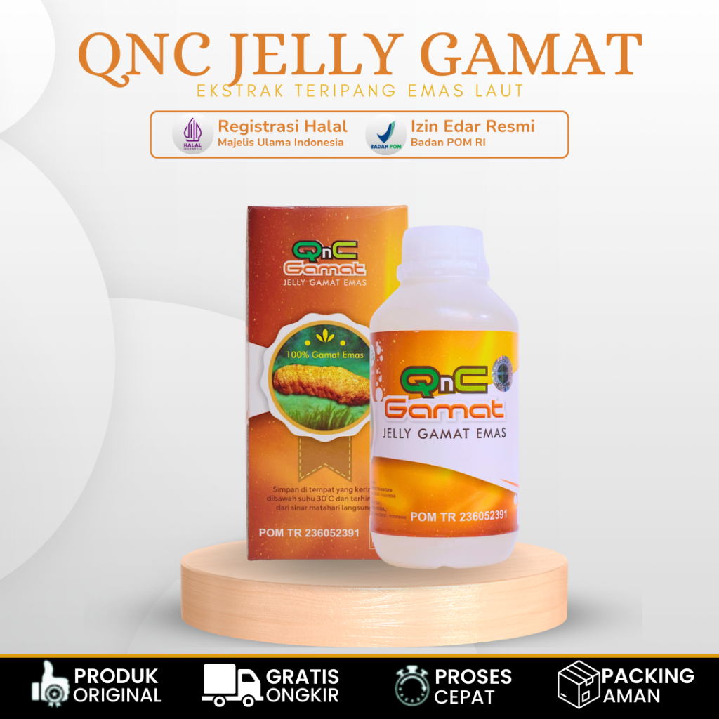 QNC JELLY GAMAT Obat Limpa Bengkak / Herbal Limpa Bengkak, Obat Perut Bengkak Penyakit Limpa