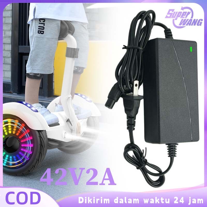42V 2A Charger Scooter Listrik Universal Charger E Scooter E-Scooter Skateboard Charger Sekuter List