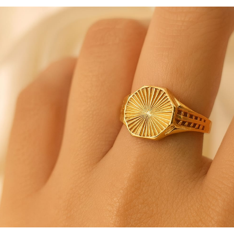 cincin emas 8k model variasi plat dubai