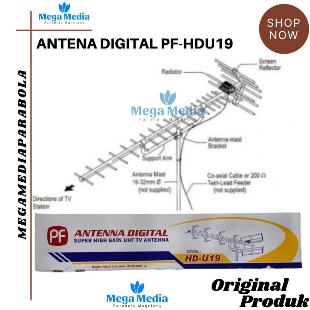 Antena Digital PF HD19 TV Digital / Antena PF HDU19/ PF HD-19 Original Produk