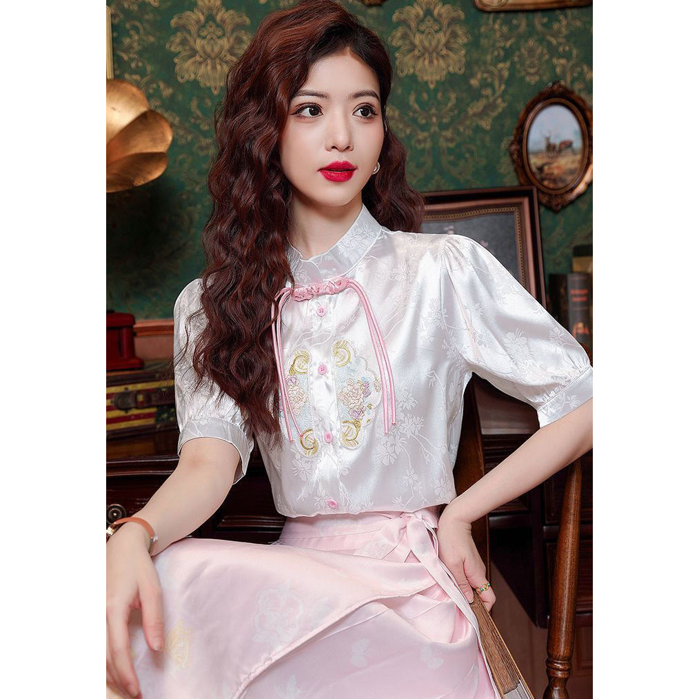 atasan cheongsam wanita korea import T8844