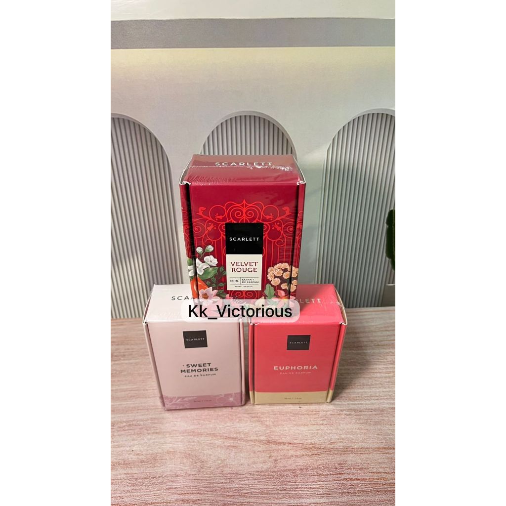Scarlett Whitening Eau De Parfum Bundle 30ml , Wangi Tahan Lama No box Per 1pcs
