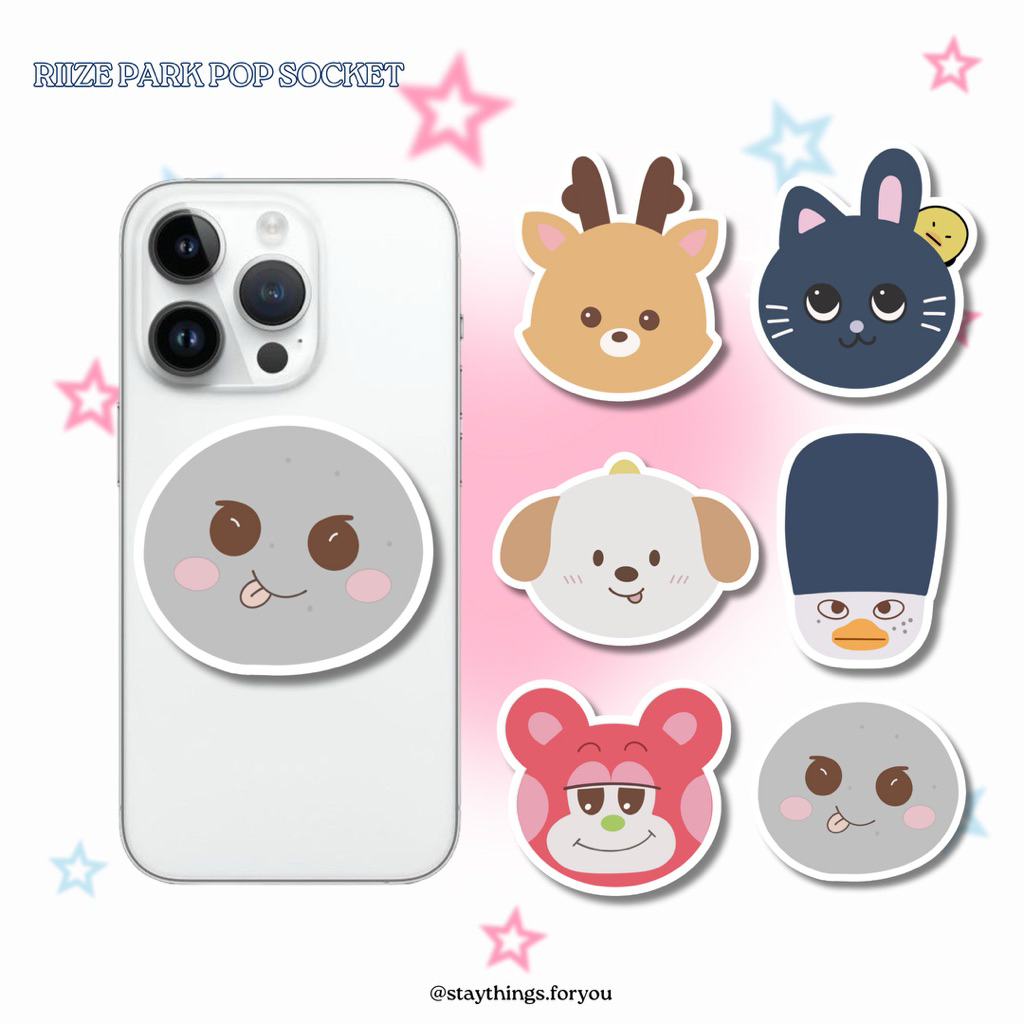 staythings [pre order] riize park griptok popsocket acrylic akrilik