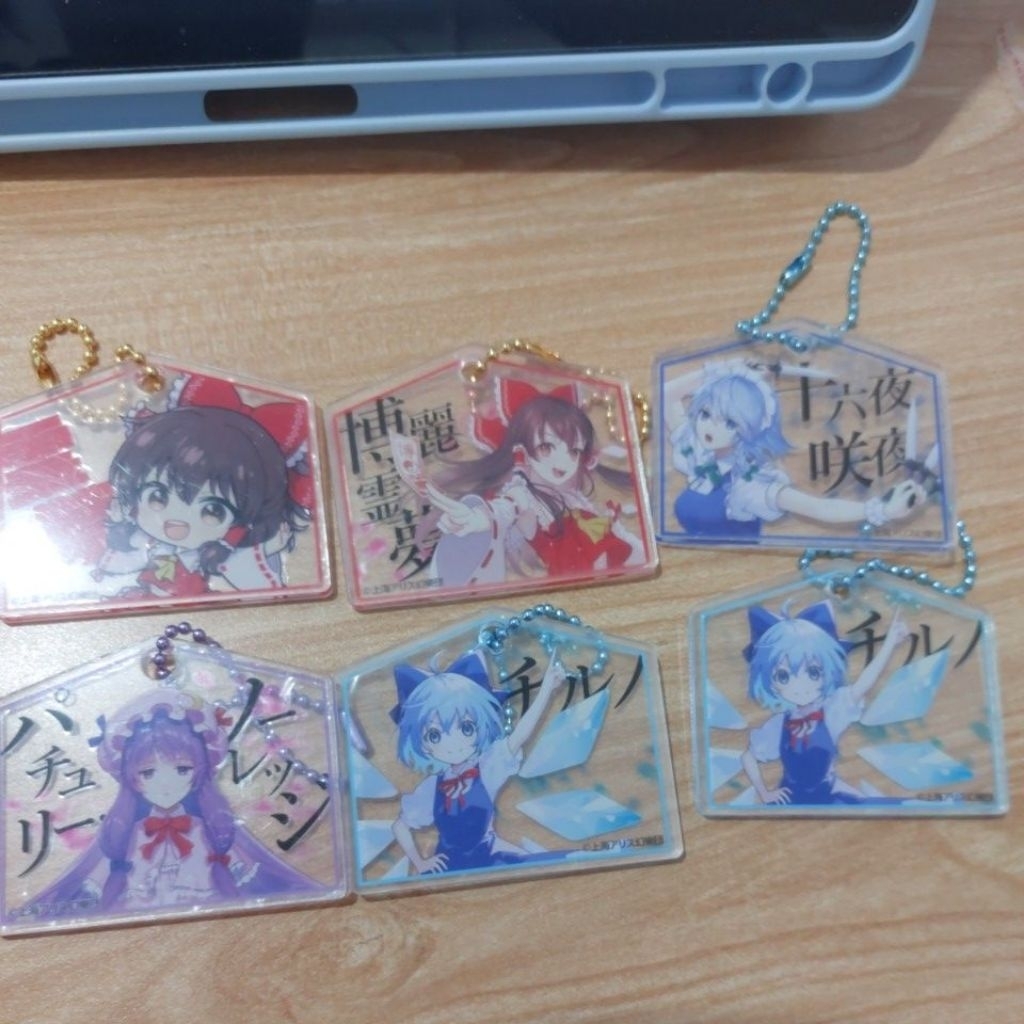 Mini Acrylic Keychain Touhou Project Reimu Hakurei Sakurai Izayoi Cirno Patchouli Knowledge