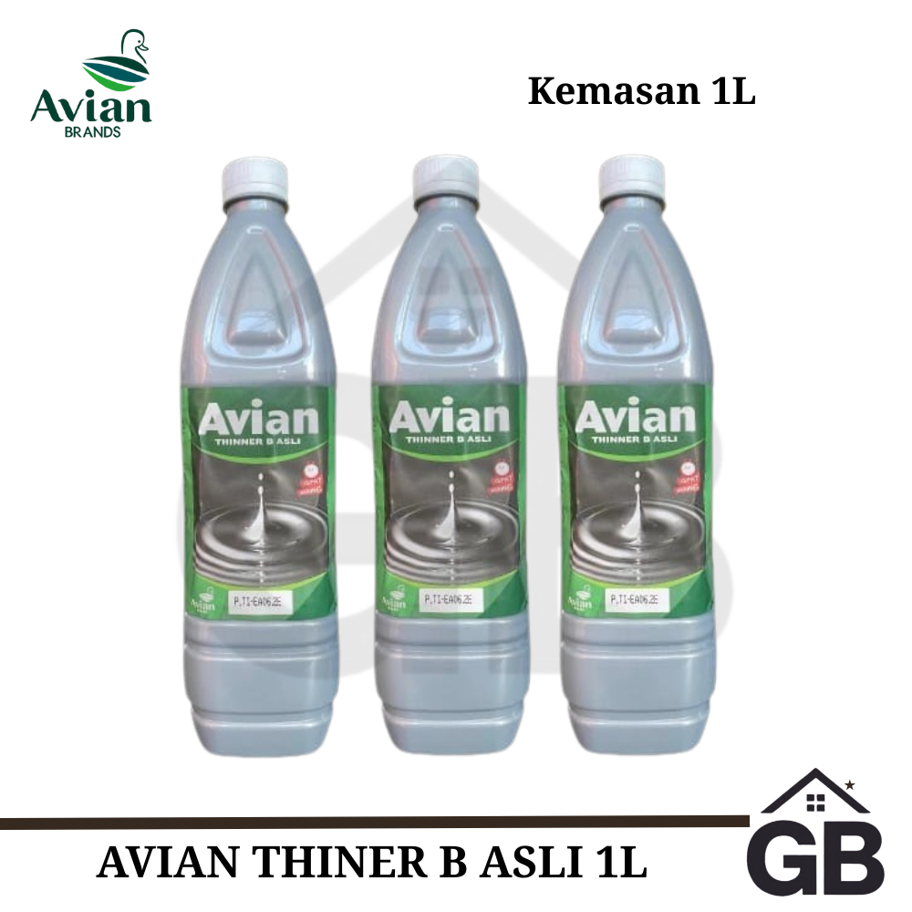 Thinner B Asli 1 Liter - Avian Brands Pengencer Cat Kayu dan Besi