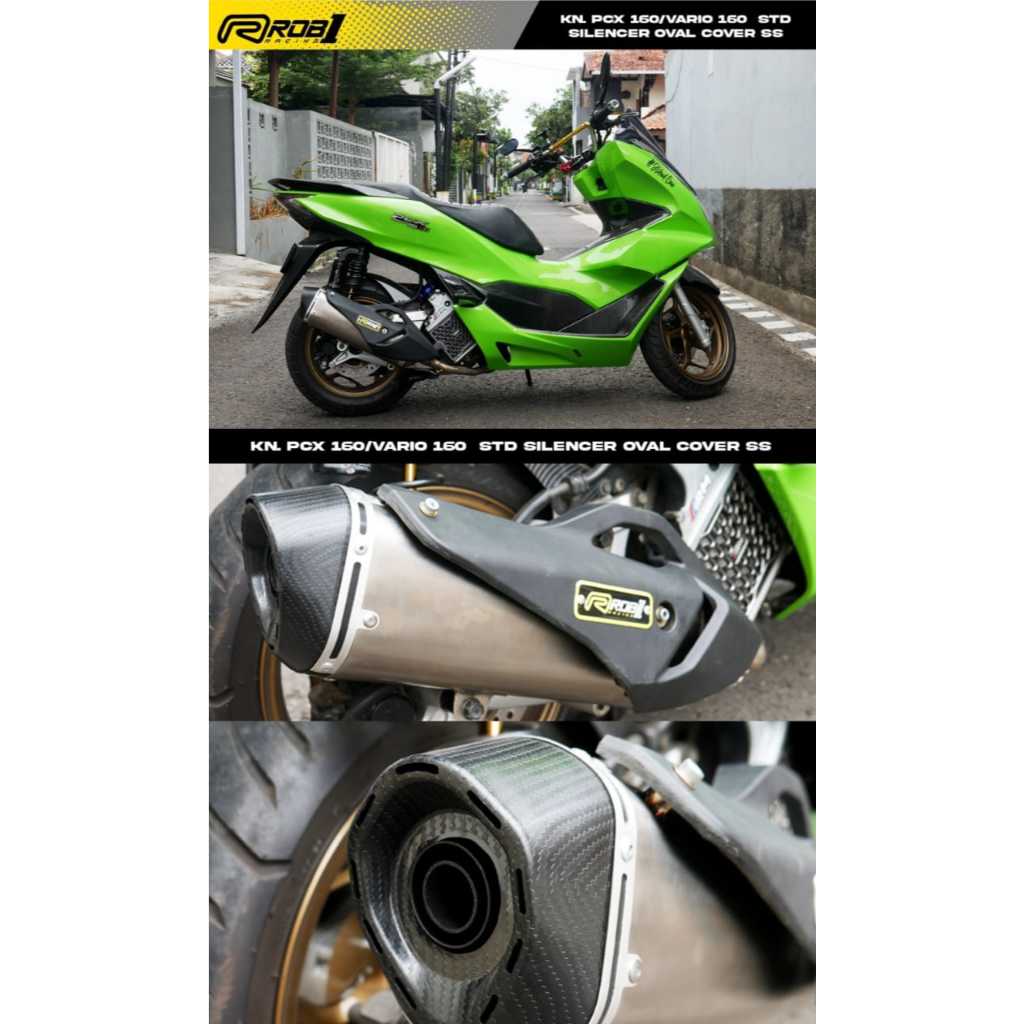 ROB1 KNALPOT PCX 160 OVAL STD RACING