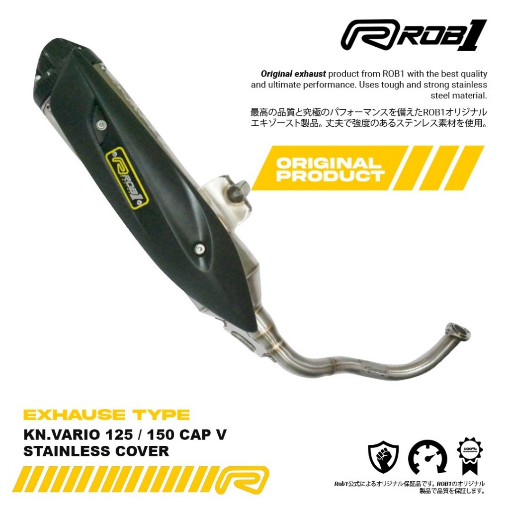 ROB1 KNALPOT VARIO 125/150 CUP V