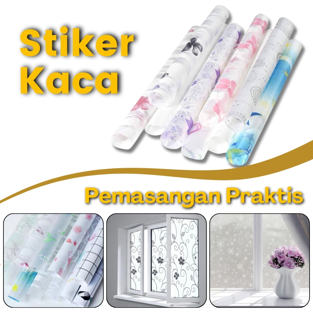 Wallpaper Sticker Kaca Jendela Rumah Tidak Tembus Pandang Walpeper Setiker Motif Stiker Penutup Kaca