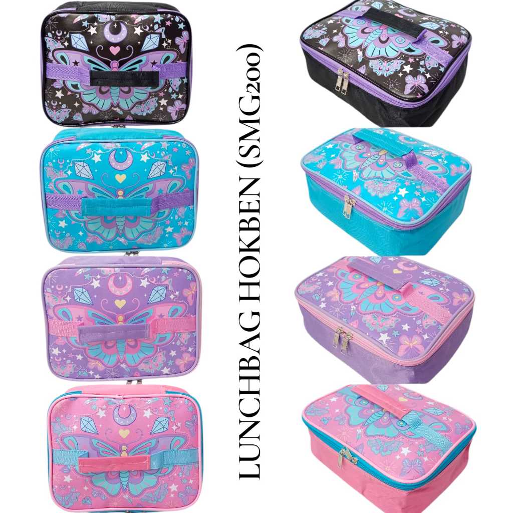 JOYELSY - TAS BEKAL MAKAN / LUNCHBAG HOKBEN MOTIF KARAKTER KARTUN ANAK