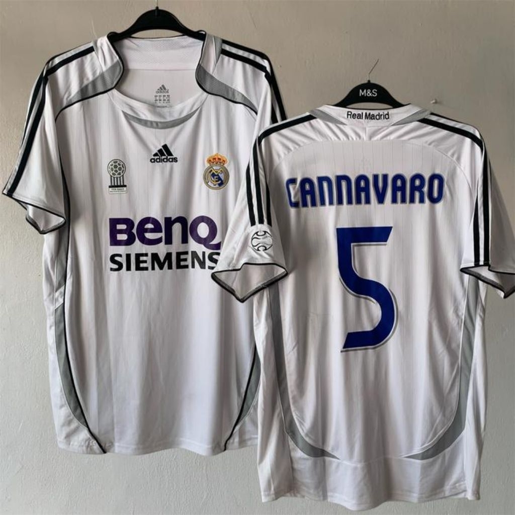 Jersey Retro Real Madrid Home 2006-07 - Fabio Cannavaro #5
