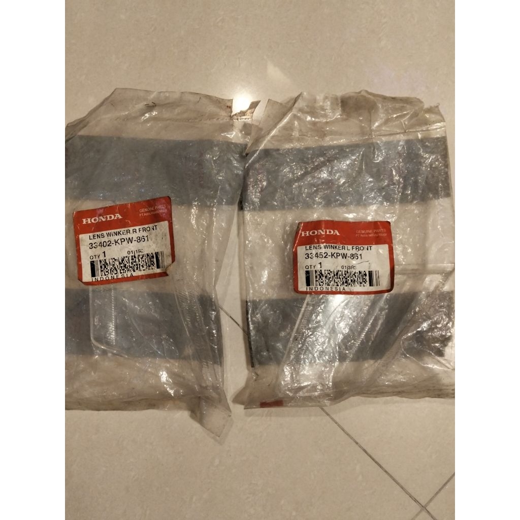 Mika sein depan kanan dan kiri untuk motor Kirana number part 33402KPW861 & 33452KPW861