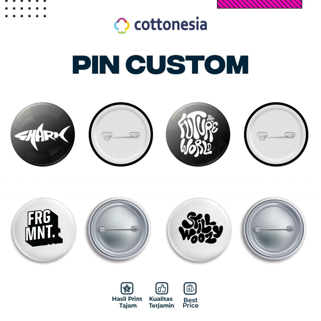 Custom Pin Bross Peniti | Souvenir Cetak Logo Sendiri | Pin Murah Berkualitas I Cetak Pin Custom Pen
