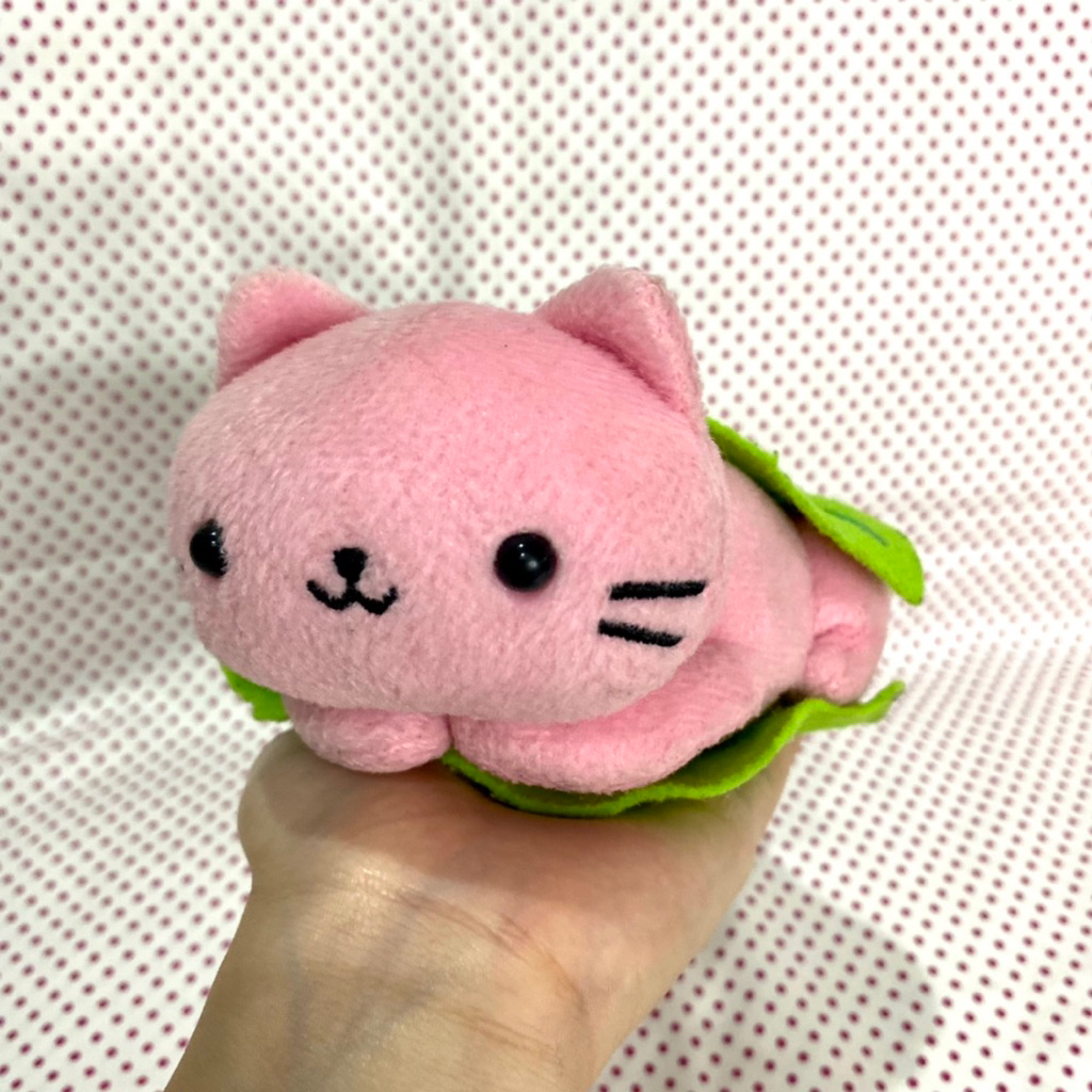Nyan Nyan Nyanko San-X sakura mochi plush boneka pink