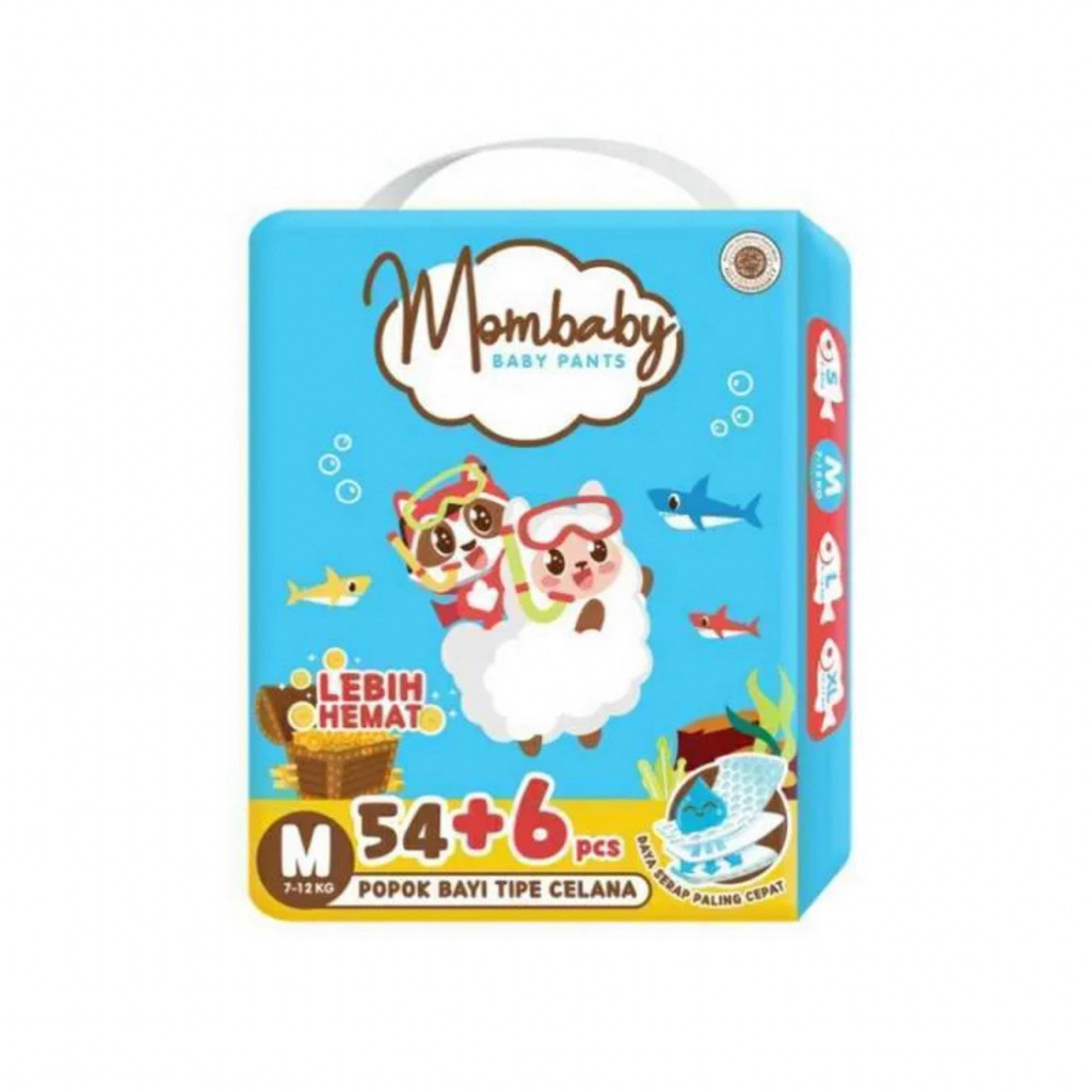 MOMBABY PANTS POPOK MOMBABY SIZE M 54+6