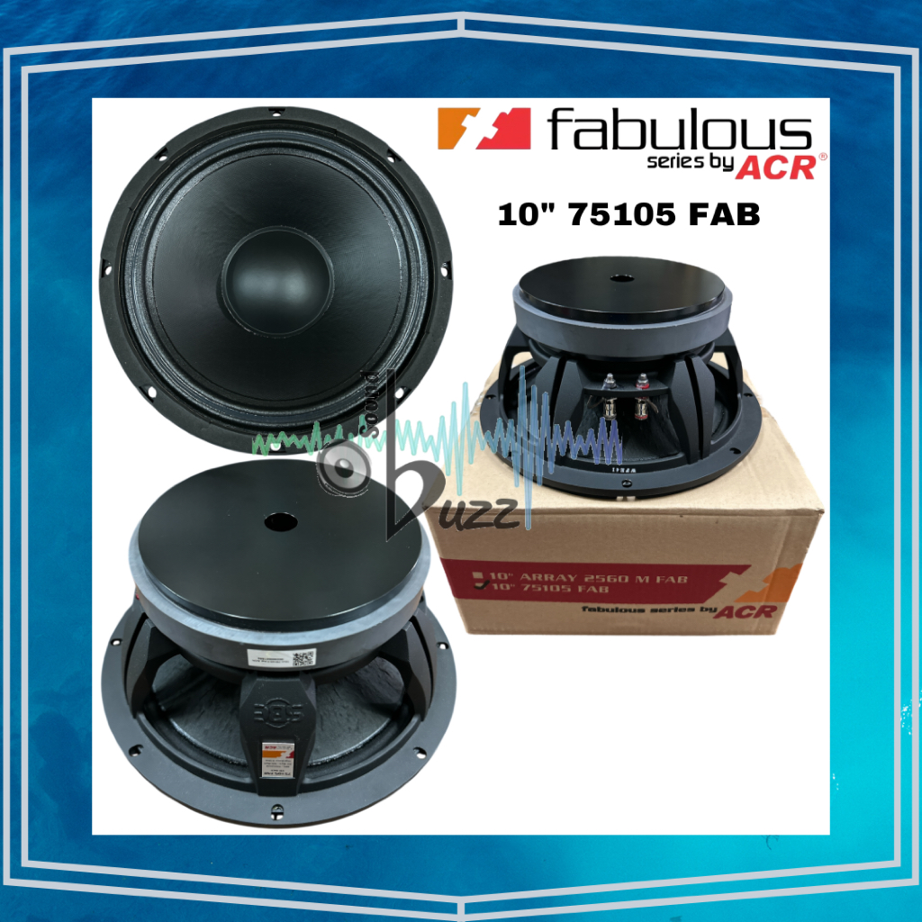 Speaker Fabulous Series by ACR 10" 75105 FAB Speaker Fabulous 10 inch Fabulous 75105