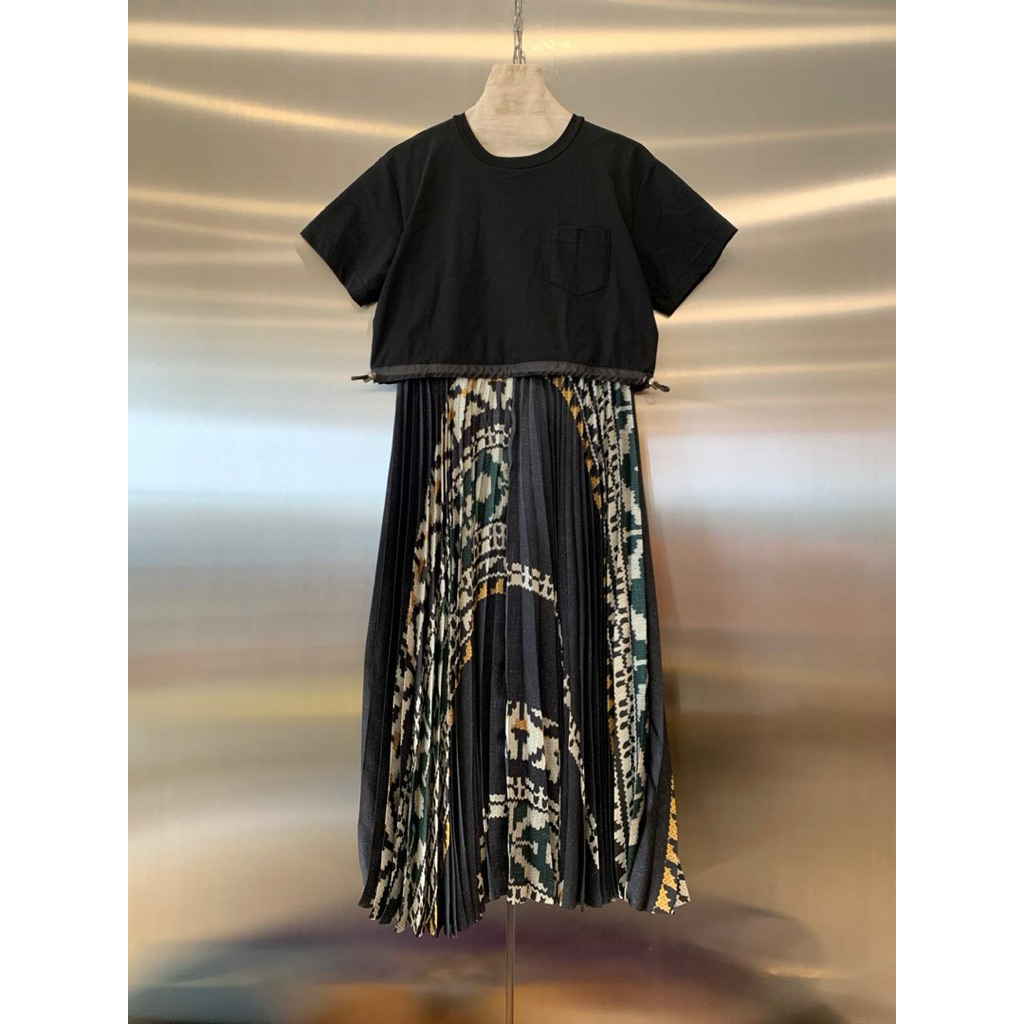 Private Eyes - Sacai Pattern Knit Print Dress