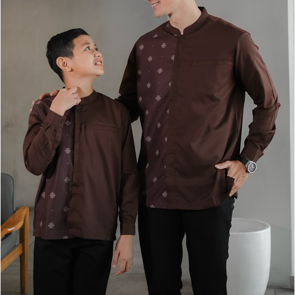 kemko mahogany kemeja koko pria