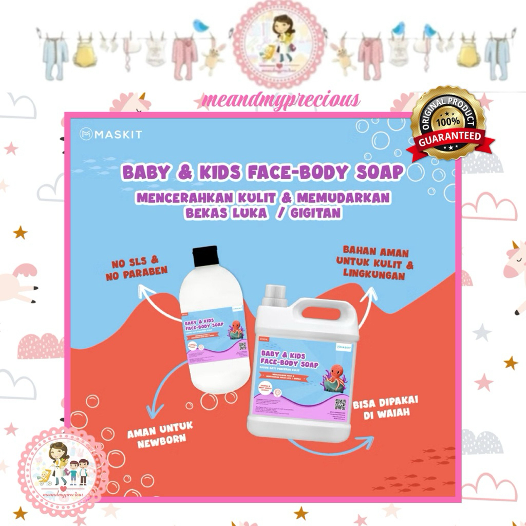 MMP - Sabun Bayi & Anak Sabun Mandi Cair Bayi dan Anak Mencerahkan Kulit Baby Kids Brightening Wash 