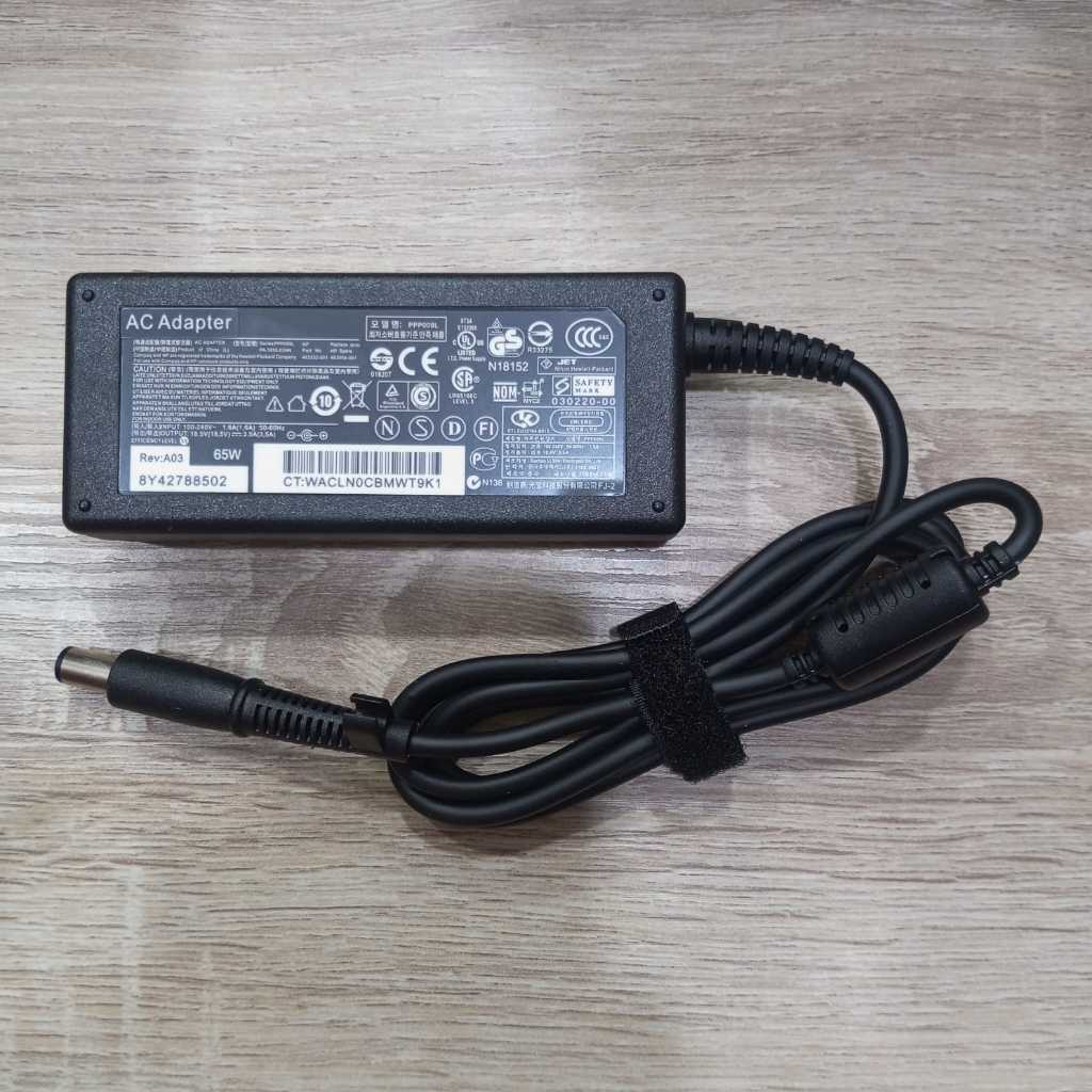 Charger Adapter Adaptor Laptop HP Compaq N193 CQ35 CQ40 CQ42 CQ45 2530P 2540P 18.5V 3.5A (65W) 7.4*5