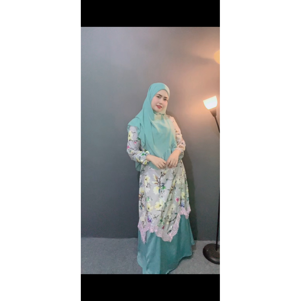 PRELOVED GAMIS SET HIJAB
