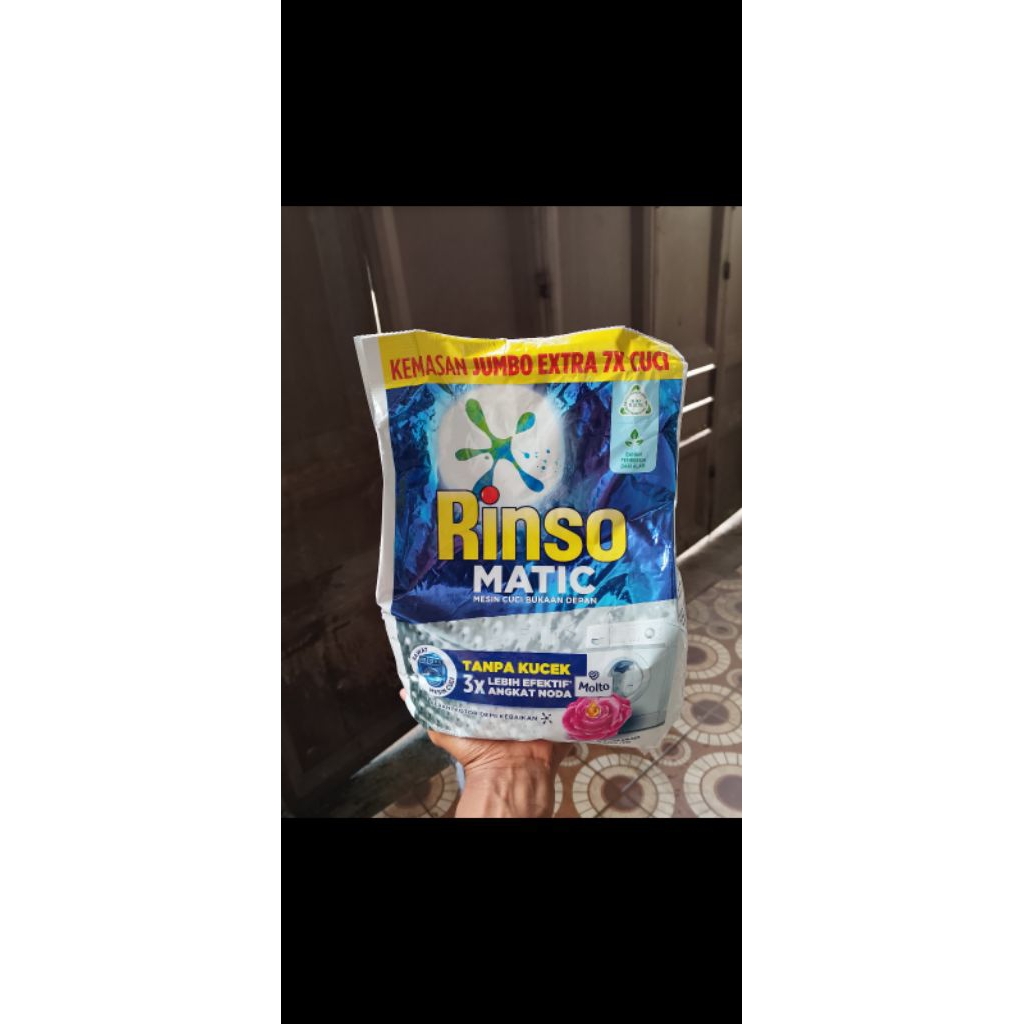PROMO Rinso Matic bubuk 1.8 kg Mesin Cuci Bukaan Depan