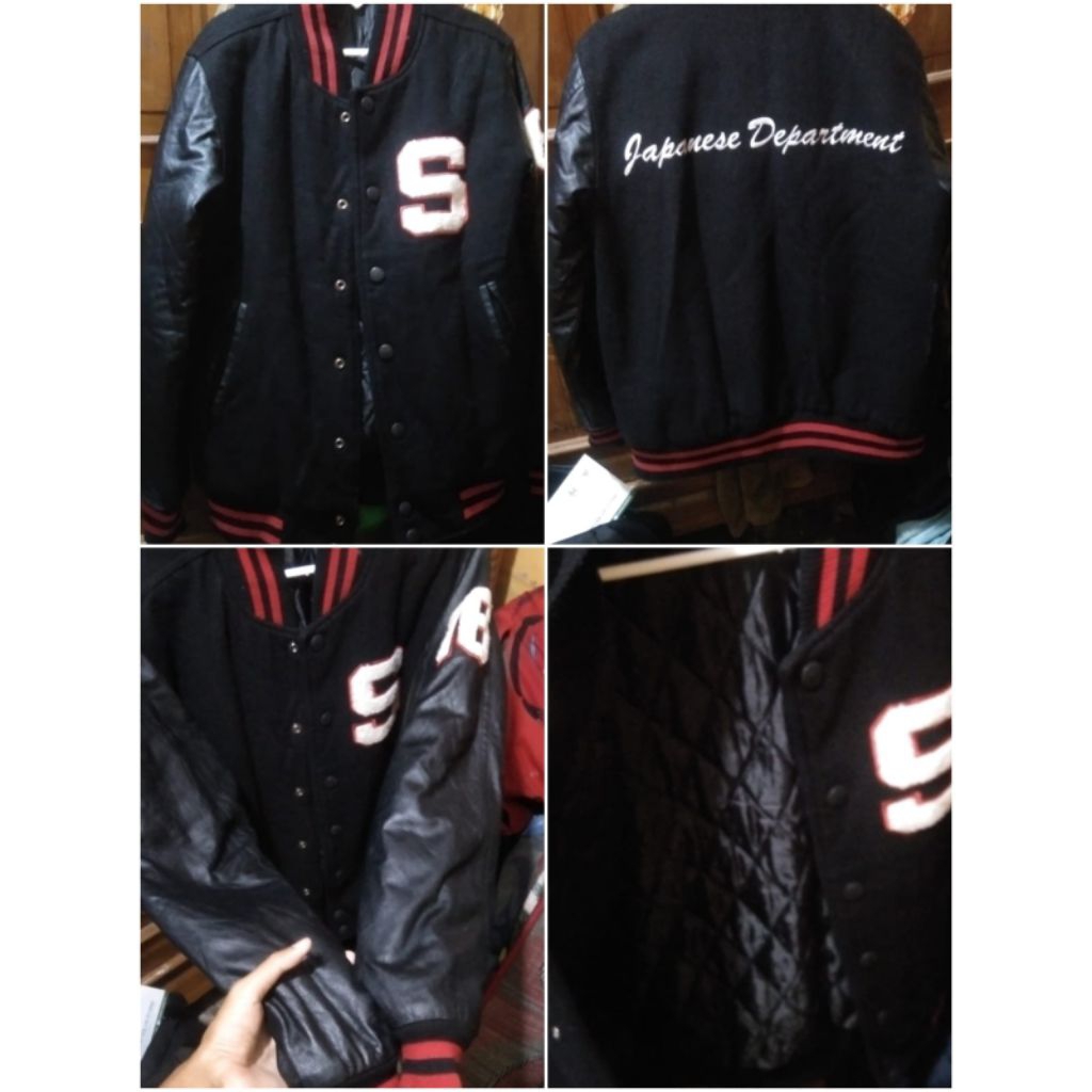 varsity leather