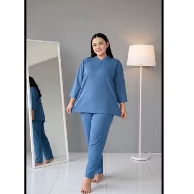 Baju Harian Wanita Dewasa Knit,All Size LD 115cm
